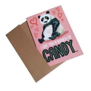 I Got You A Bunch Of Candy... Tomorrow When It es Half Off!  Valentinstagskarte