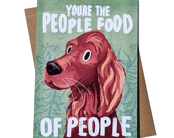 People Food Greeting Card