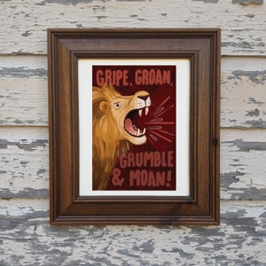 Grumble and Moan art print