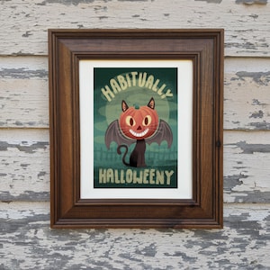 Habitually Haloweeny art print