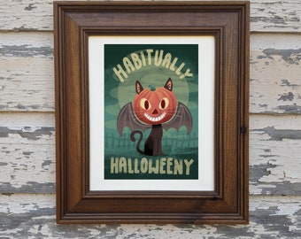 Habitually Haloweeny art print