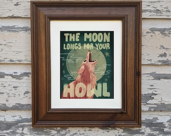 The Moon Longs art print