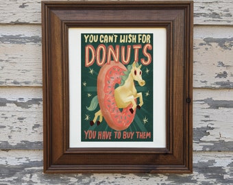 Wish For Donuts art print