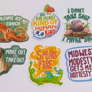 Pacote de 6 adesivos duráveis para uso interno/externo