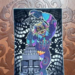 Adesivo King Kong Empire State Building