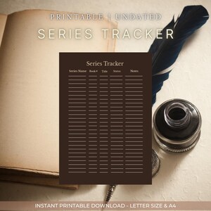 Dark Academia — SERIES TRACKER (Single Page)