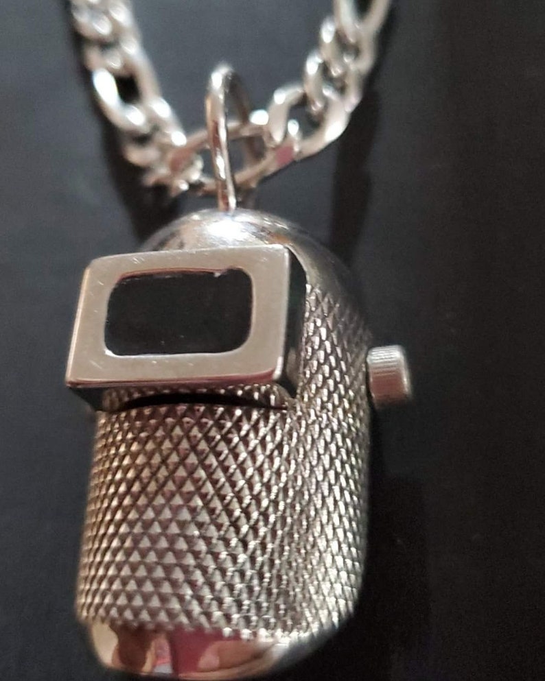 Welding Hood Charm with Necklace Etsy