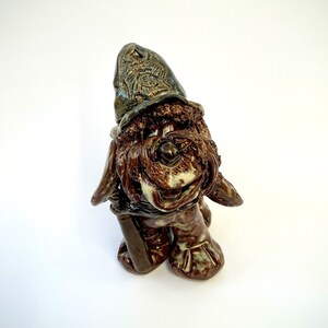Handcrafted Ceramic Police Dog Figurine with Helmet