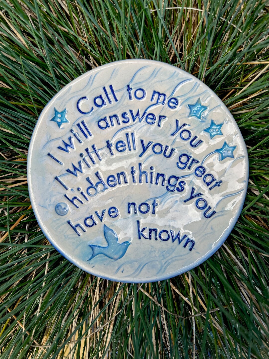 Handcrafted Ceramic Bible Verse Plate - Etsy