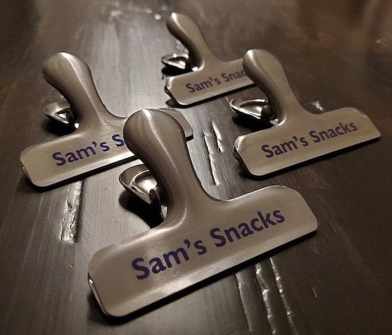 Custom Chip / Coffee / Snack Bag Clips set of Four Potato Chips