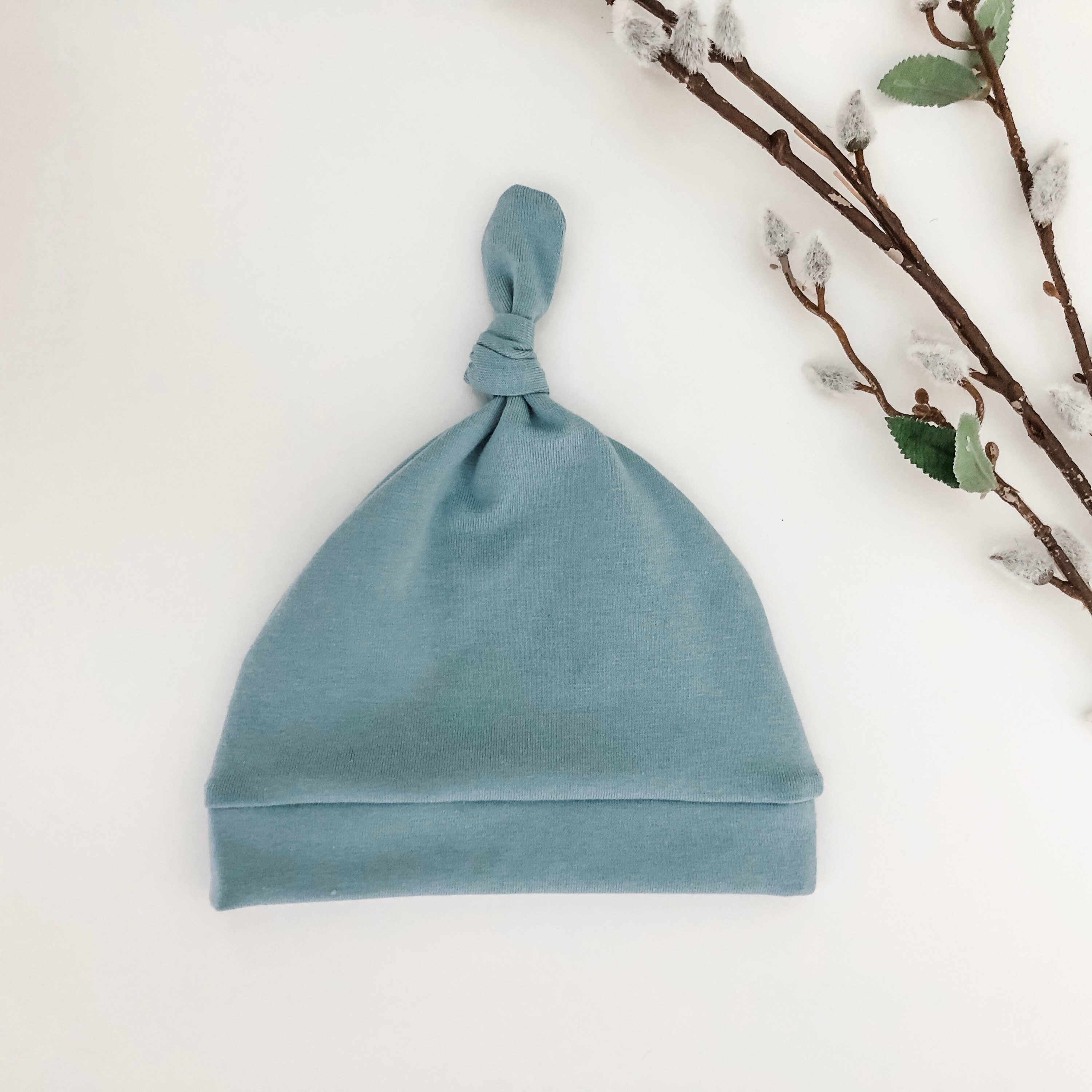 Top Knot Baby Hat Pattern and Tutorial Baby Knot Hat PDF Etsy