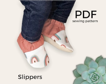 Baby Slippers PDF Pattern and Tutorial | Sizes from 0-24 Months Included | Digital Pattern | Soft Sole moccasins- DIY Christmas Gift