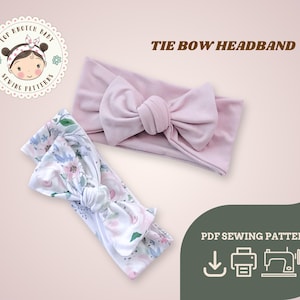 Sewing Pattern Large Bow Headband | Baby Girl PDF Sewing Pattern and Tutorial