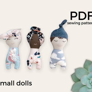 6” Doll PDF Sewing Pattern and Tutorial | Handmade Baby Gift | DIY Christmas Gift Idea |Easy to Sew Doll | Gift for Baby