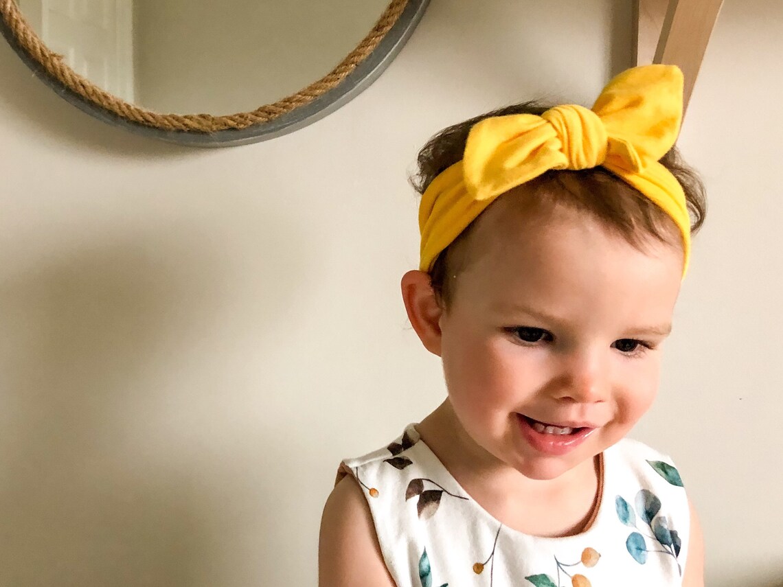 Baby Tie Headband Sewing Pattern and Tutorial Top Knot Bow Etsy