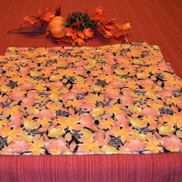 Fall Leaf Placemats Etsy