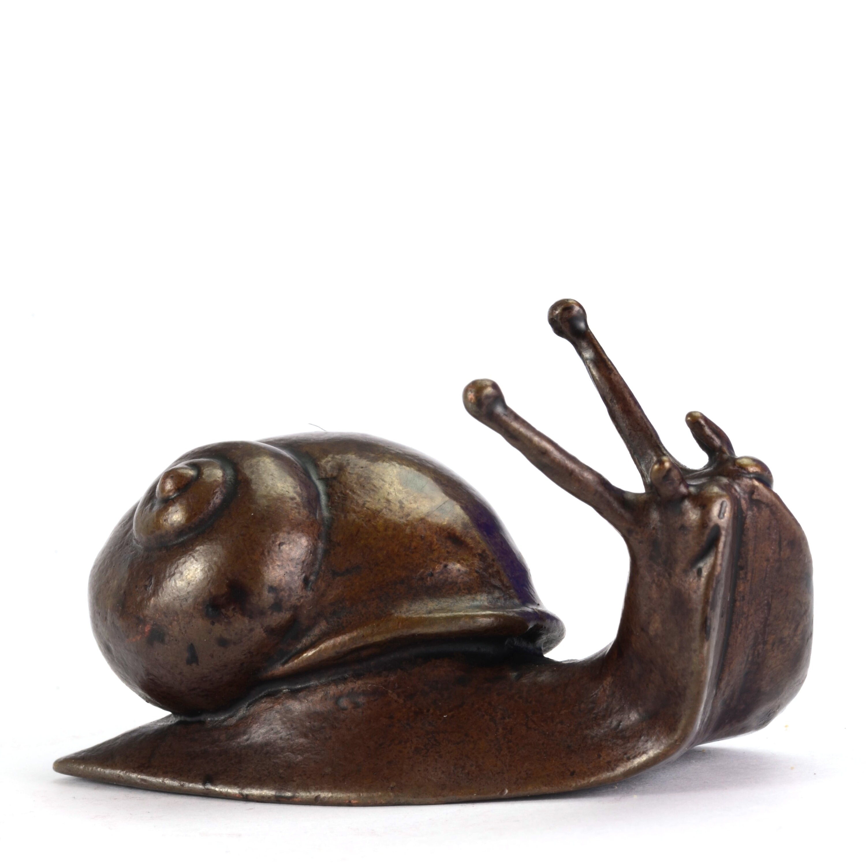 Bronze Snail Sculpture Solid Bronze Collectible Gift for Etsy