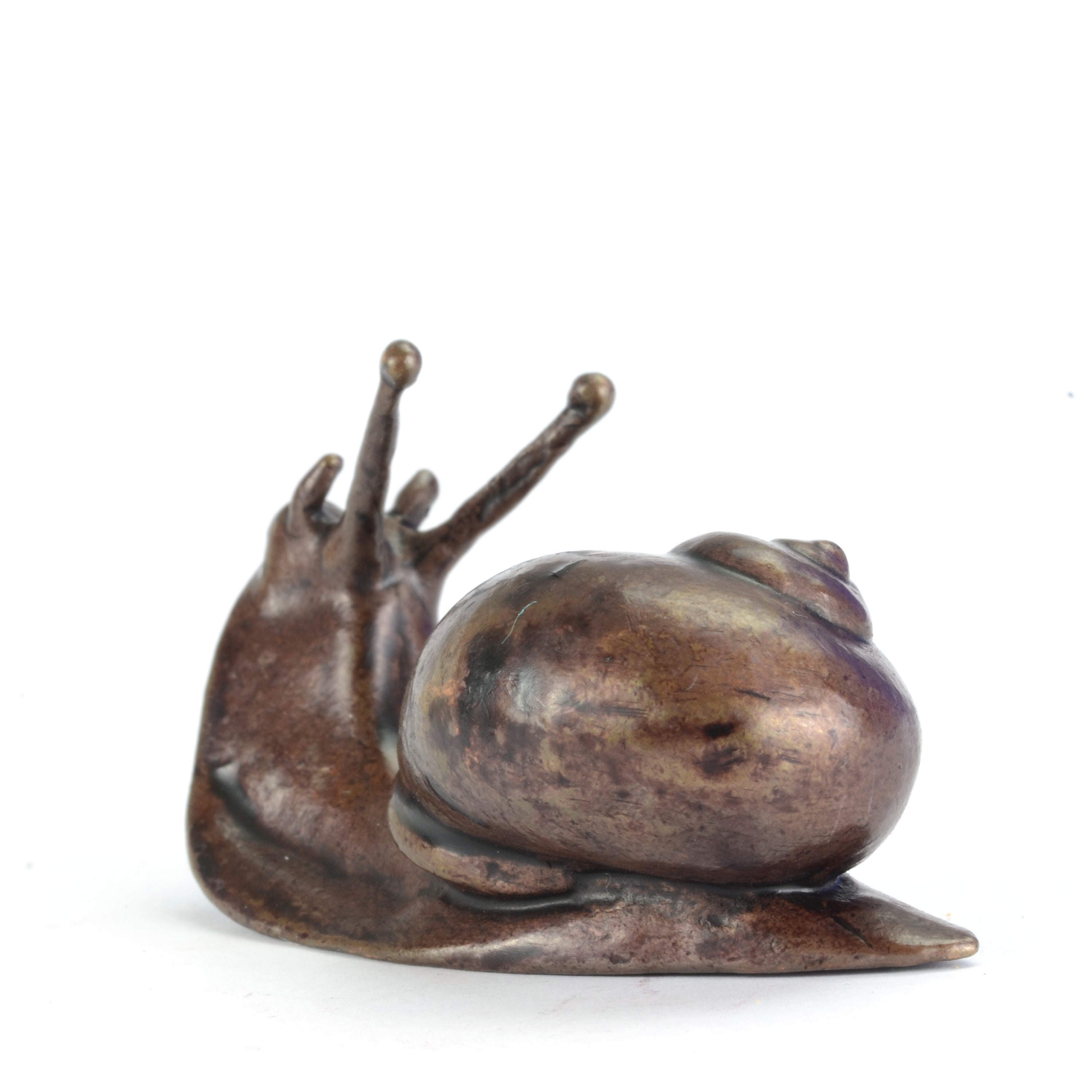 Bronze Snail Sculpture Solid Bronze Collectible Gift for Etsy
