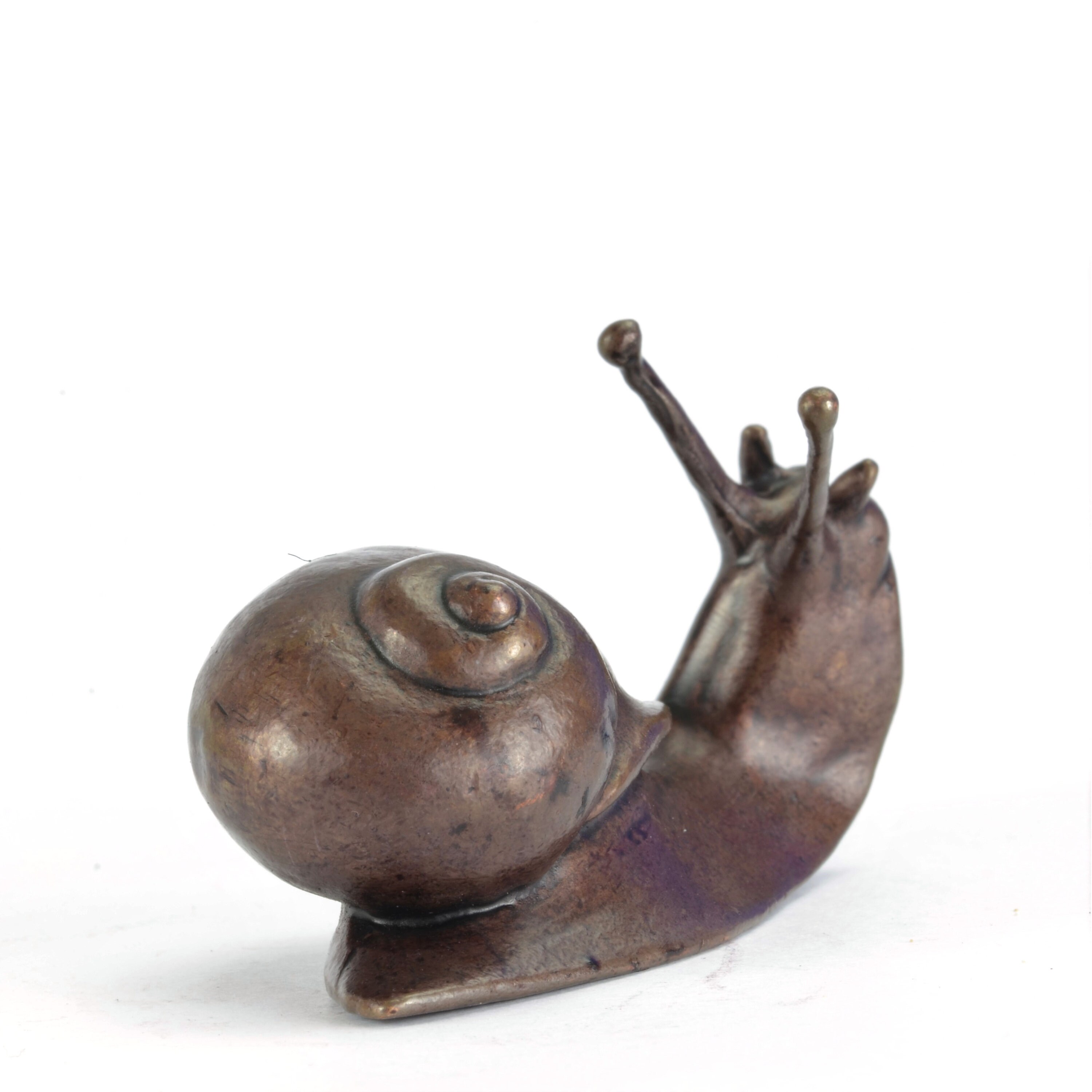 Bronze Snail Sculpture Solid Bronze Collectible Gift for Etsy