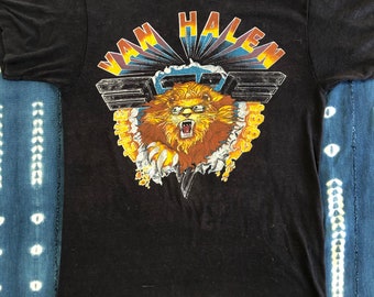 Vintage VAN HALEN Diver Down Medium Black T Shirt