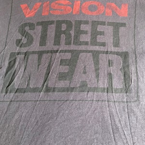 Vintage VISION STREET WEAR T Shirt, Black, Large image 4