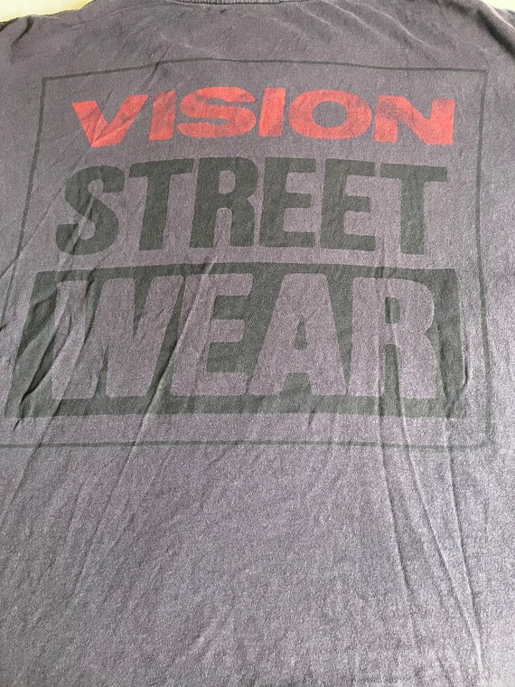 Vintage VISION STREET WEAR T Shirt, Black, Large - image 4