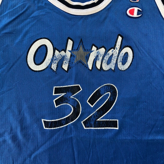 90s Champion Shaquille O'Neal Orlando Magic Jersey Euro Cut Size Large –  Greenville Bazaar