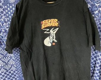 Vintage SILVER SURFER  Tee Shirt, Black, X Large