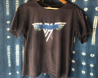 Vintage VAN HALEN T Shirt, Large, Black