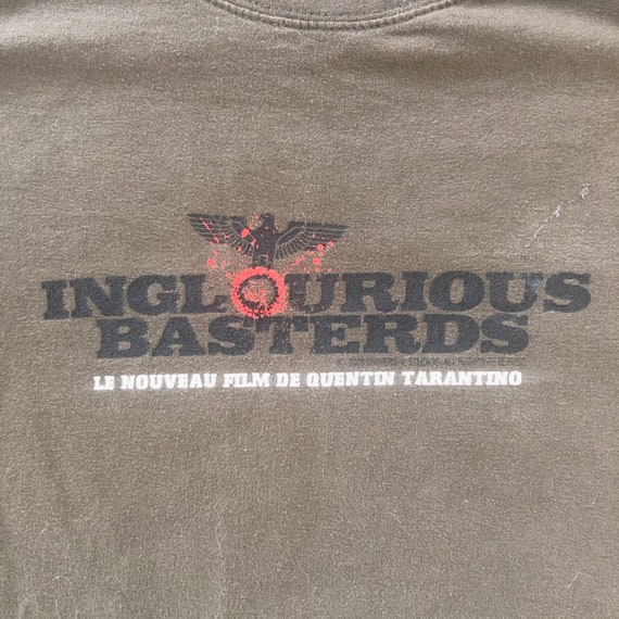 イングロリアス・バスターズ タランティーノ映画Tシャツ、L、オリーブ 