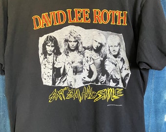 Vintage DAVID LEE ROTH T Shirt, Black, xl