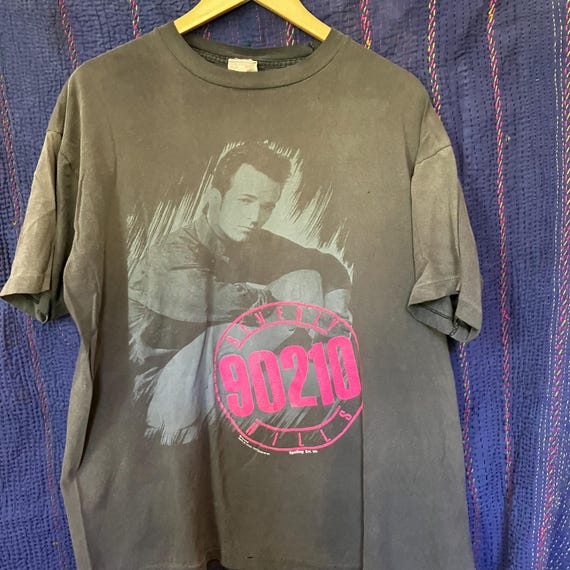 Vintage LUKE PERRY Beverly Hills 90210 T Shirt, Black, XL - Etsy