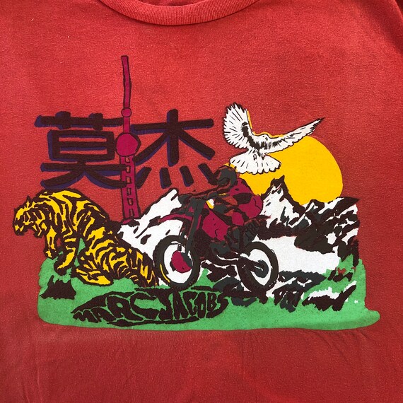 Vintage MARC JACOBS Red Japanese Graphic T Shirt,
