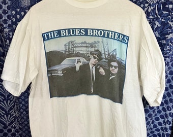 Vintage The BLUES BROTHERS Tee White, Large