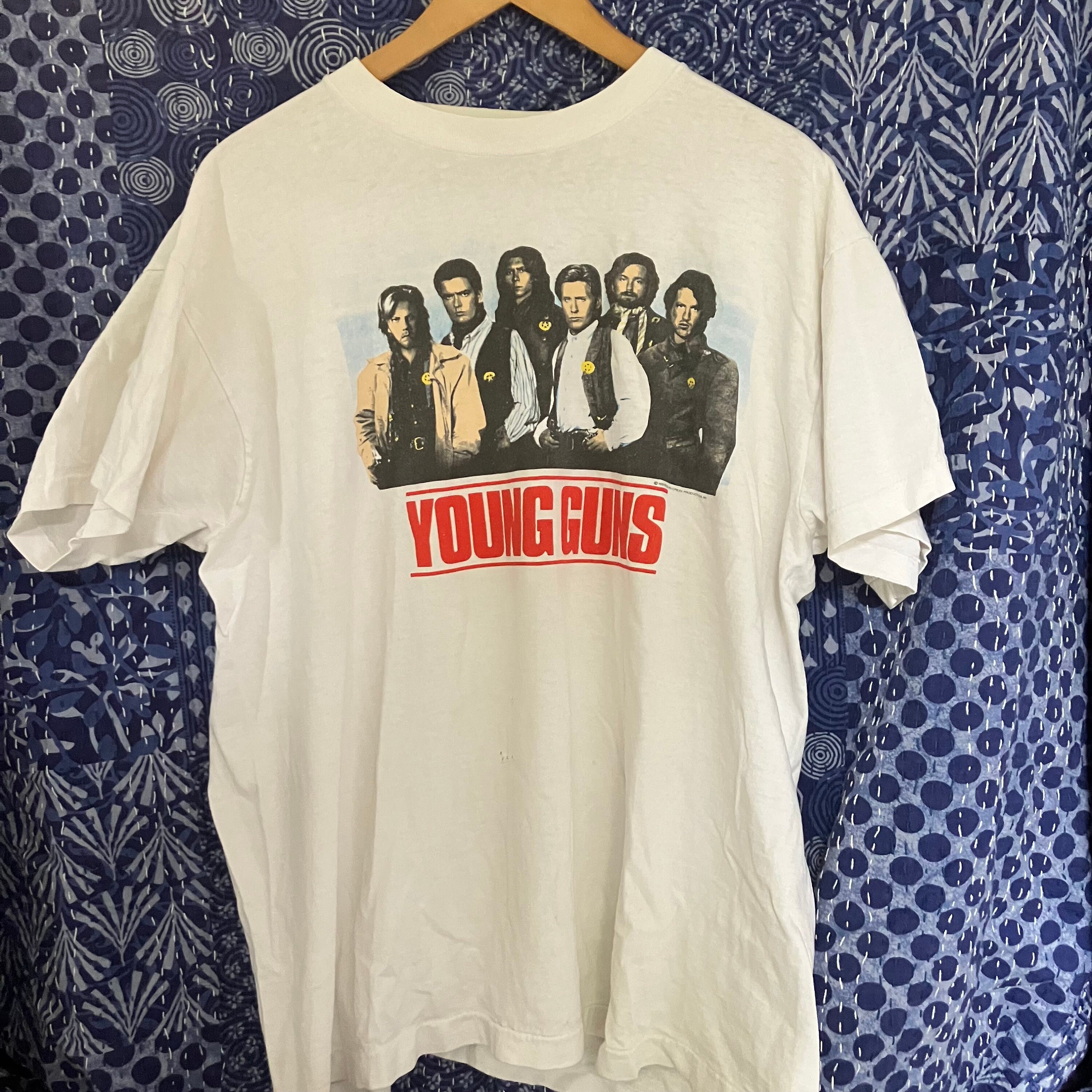 Vintage YOUNG GUNS Movie Tee White, Large - Etsy