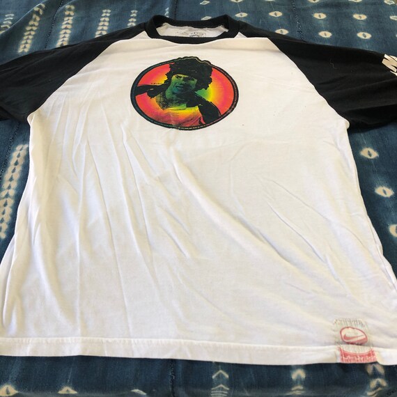 Vintage NIKE JAPAN John McEnroe White Black T Shi… - image 1