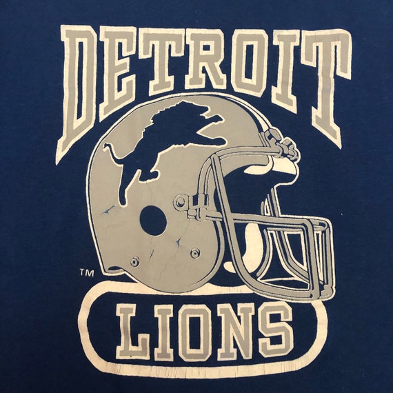 Vintage DETROIT LIONS Sports Football T Shirt, Lar