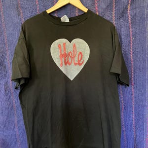 Rare Vintage HOLE Band T Shirt, Black, XL