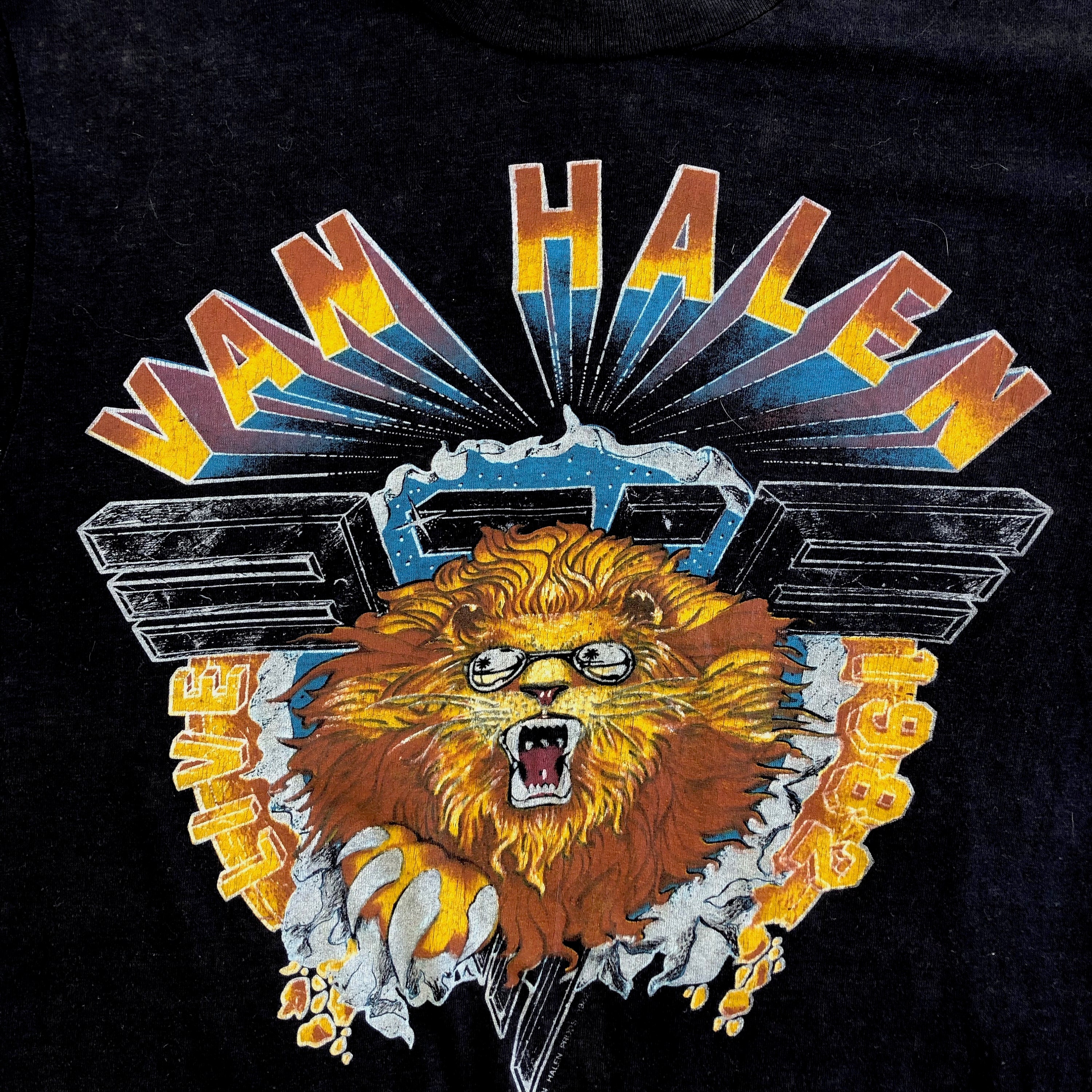 Vintage VAN HALEN Diver Down Medium 