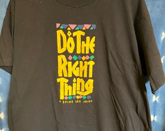 Vintage Do The Right Thing T Shirt, Black, XL