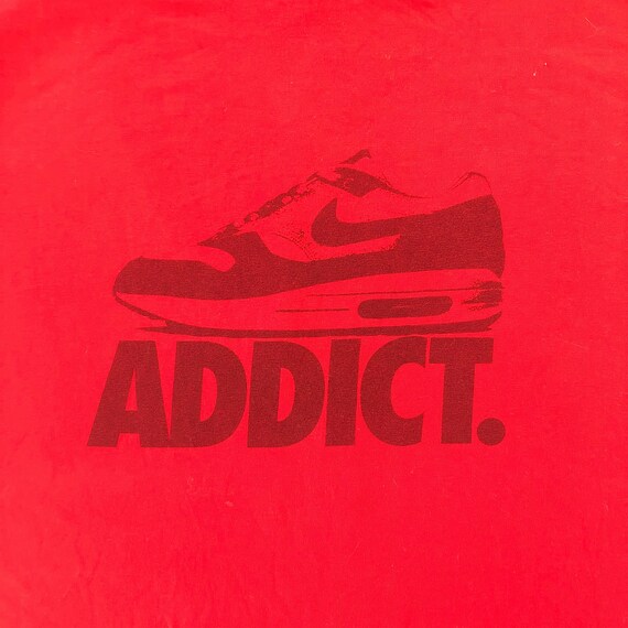 Vintage NIKE Air Max 1 Red Sneaker Gym T Shirt Large - Etsy
