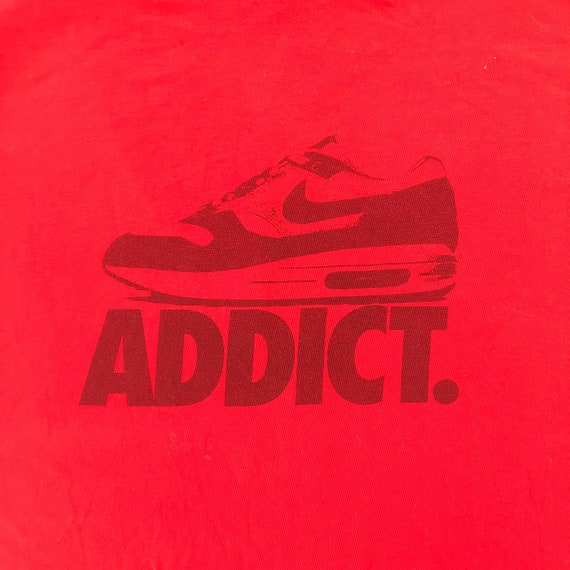 Vintage NIKE Air Max 1 Red Sneaker Gym T Shirt Large - Etsy