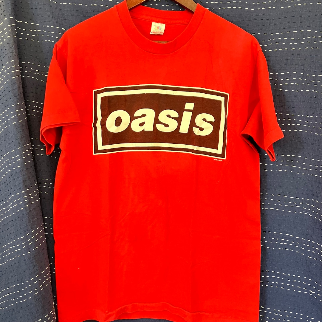 Original OASIS Band Tee, Red, SS Large - Etsy