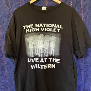 Vintage THE NATIONAL High Violet T Shirt, Black, XL