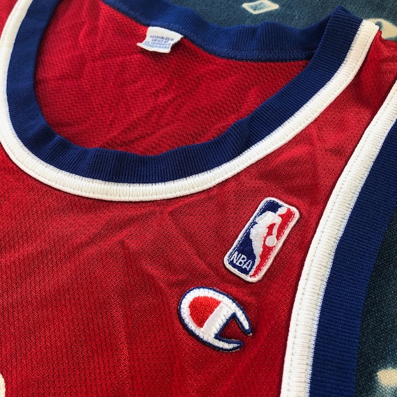 Vintage DETROIT PISTONS Drew Hill Basketball Jersey, … Gem