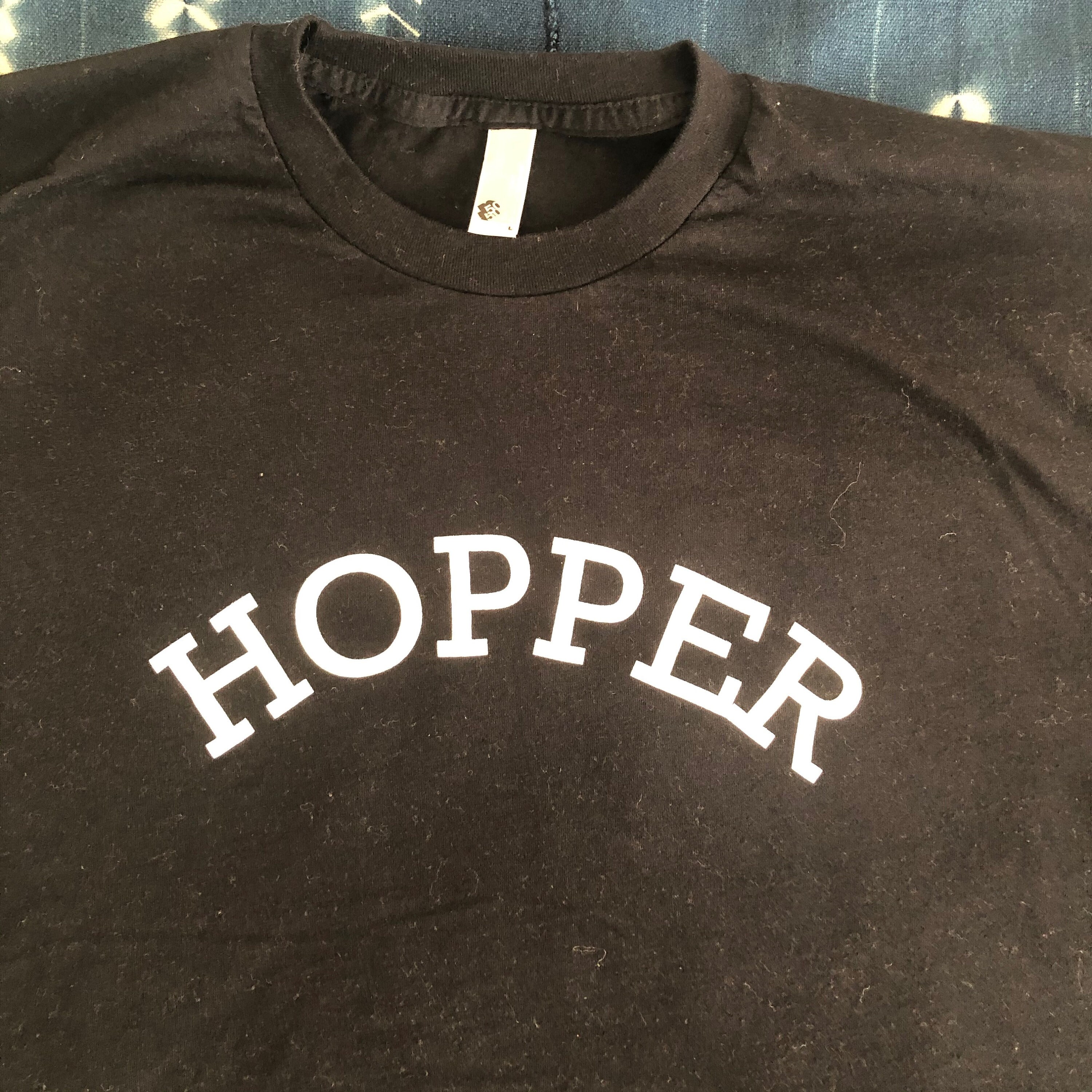 Custom New HOPPER Black Triblend T Shirt Large | Etsy