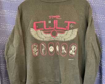 Rare THE CULT Love Sweatshirt, Black, Large LS