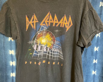 Vintage DEF LEPPARD T Shirt, Black, XL