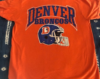 Vintage DENVER BRONCOS Orange T Shirt, Large