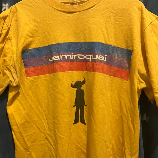 Vintage JAMIROQUAI  T Shirt, Yellow, XL